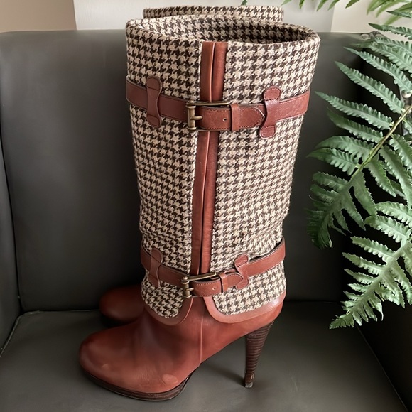 RARE FIND Cole Haan Nike Air Check Wool Pull On Boots - Picture 4 of 8